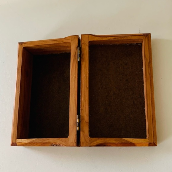 Vintage Vermont Map Wooden Trinket Box - Picture 6 of 13